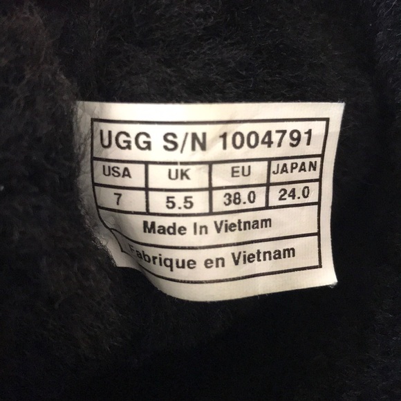 UGG Bailey Bow Bling Suede Boots1004791 Gray Sz 7 - Picture 9 of 10